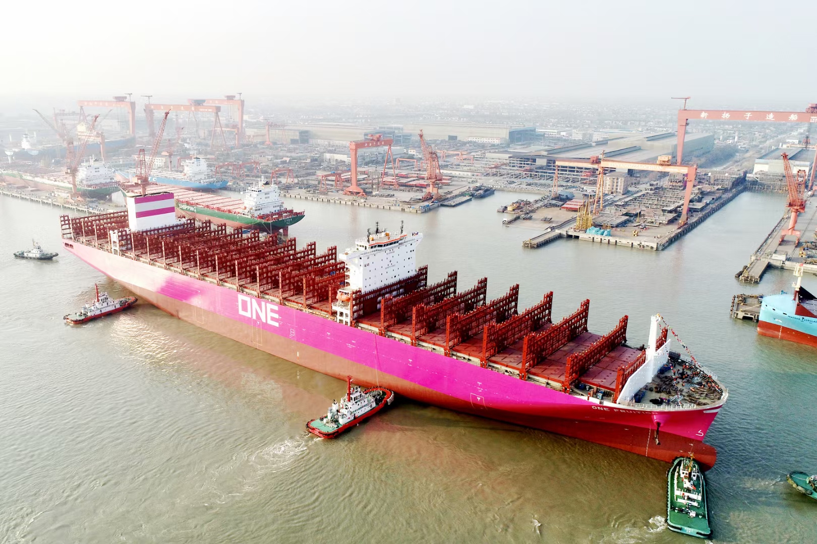 M/V ONE FRUITION set sail smoothly